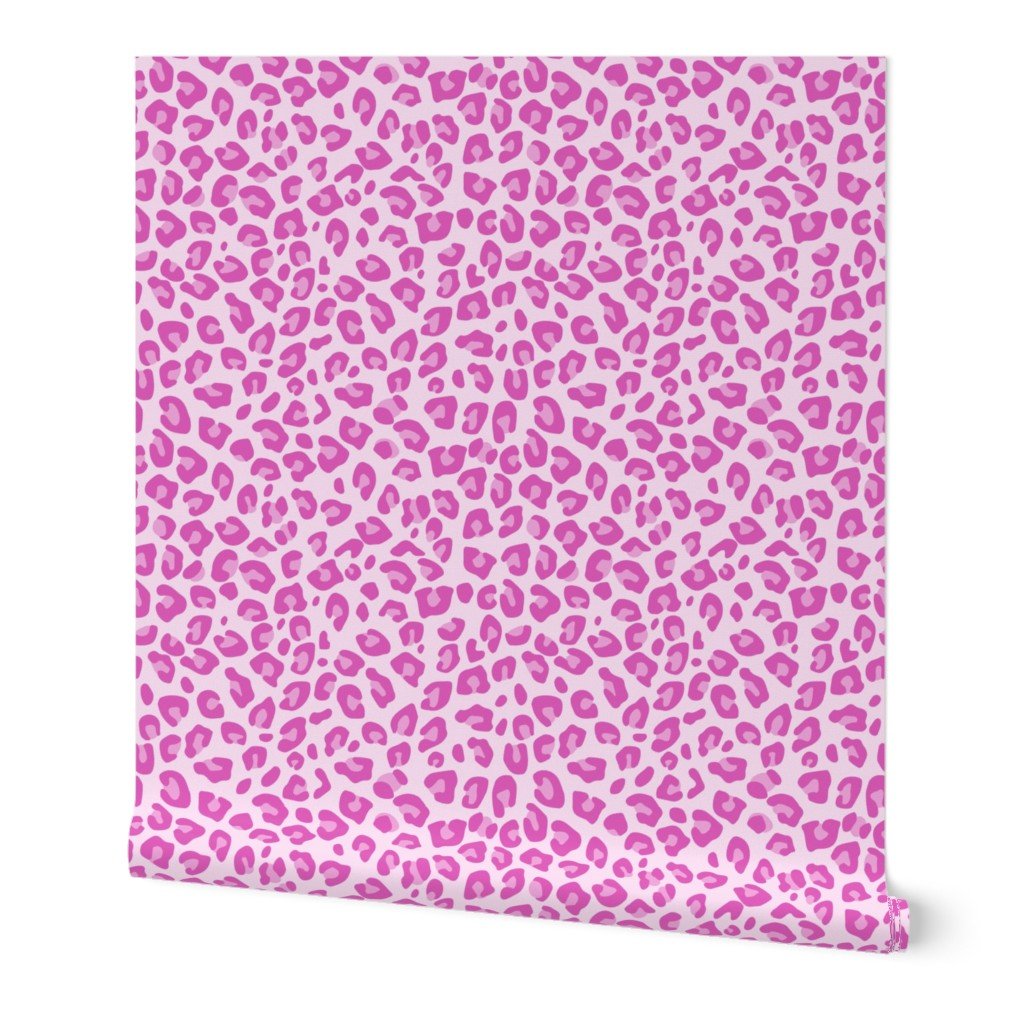 Large Pink and White Leopard Print Wallpaper Large Pink and White Leopard Print Wallpaper