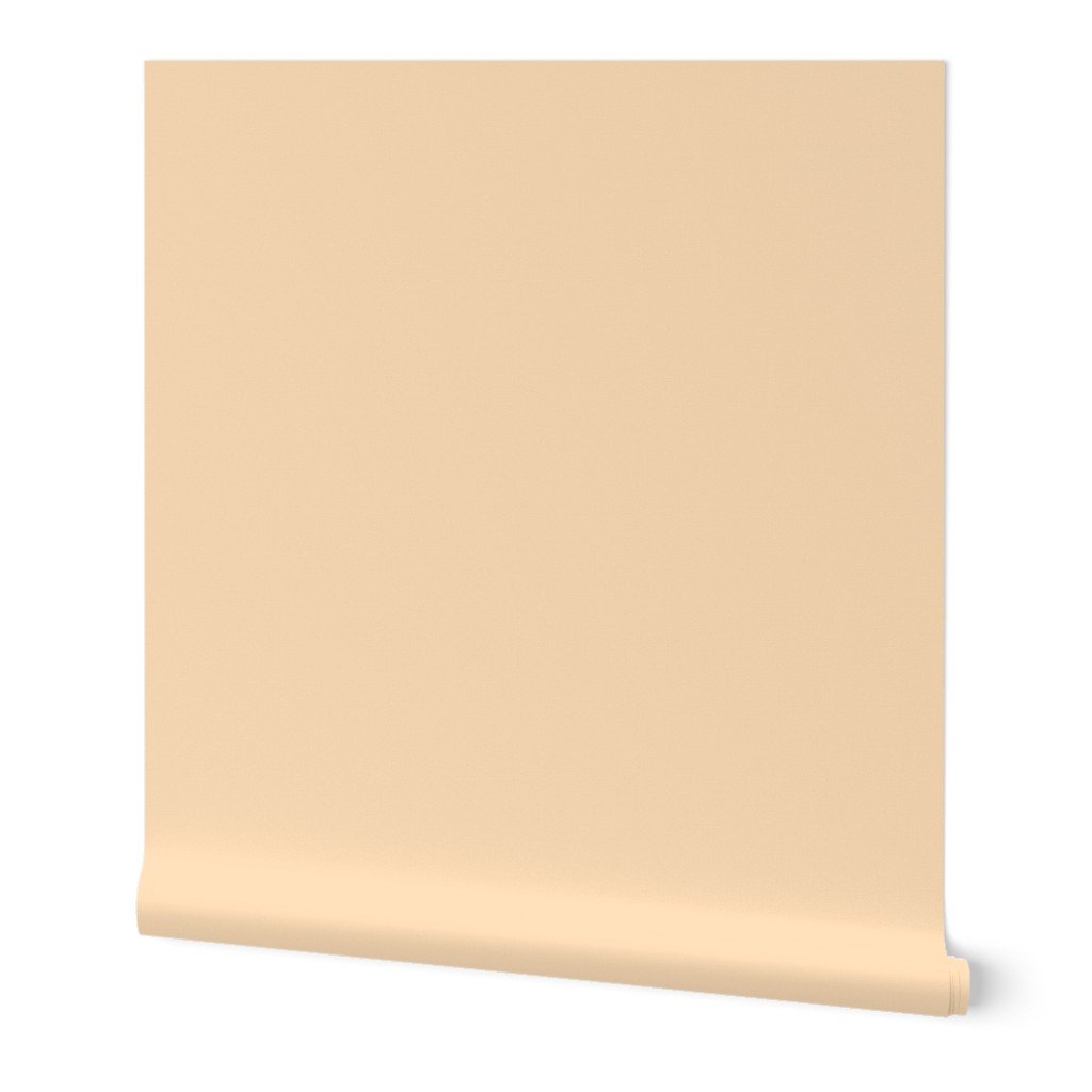 Solid Coordinate Pastel Peachy Orange Color Wallpaper