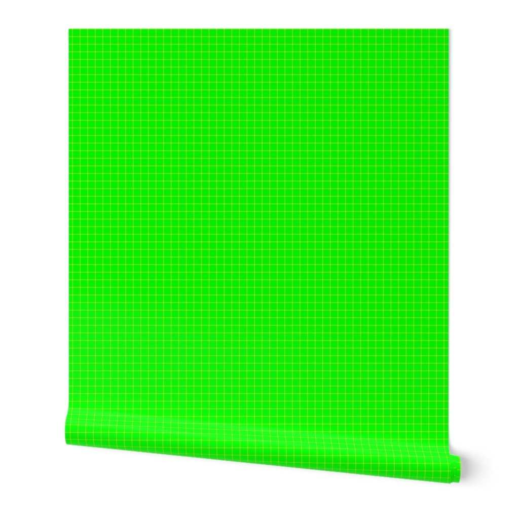 Yellow on Green on Lemon and Lime Grid 1/2 inch Wallpaper Yellow on Green on Lemon and Lime Grid 1/2 inch Wallpaper