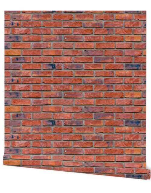London Brick Red Wall in Realistic Photo-Effect Life Size Wallpaper