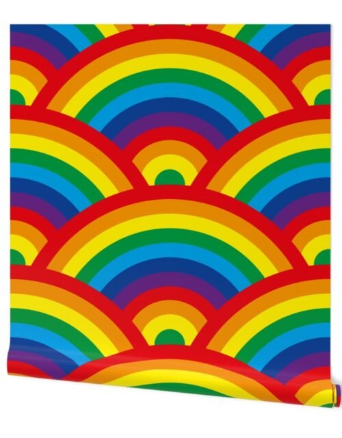Childrens Colorful Bedroom Decor Endless Rainbows Wallpaper