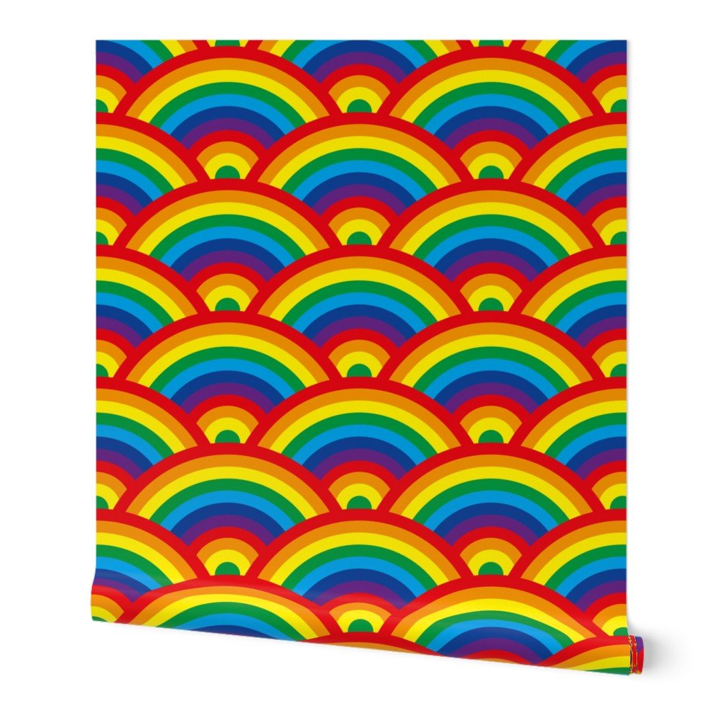 Toddlers Room Decor Colourfull Endless Rainbows Wallpaper Toddlers Room Decor Colourfull Endless Rainbows Wallpaper