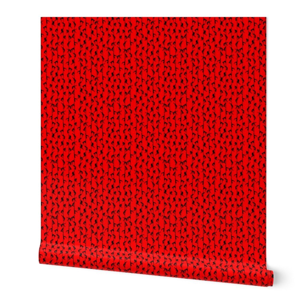 Red and Black Pole Dancer Valentines Pinstripe Wallpaper Red and Black Pole Dancer Valentines Pinstripe Wallpaper
