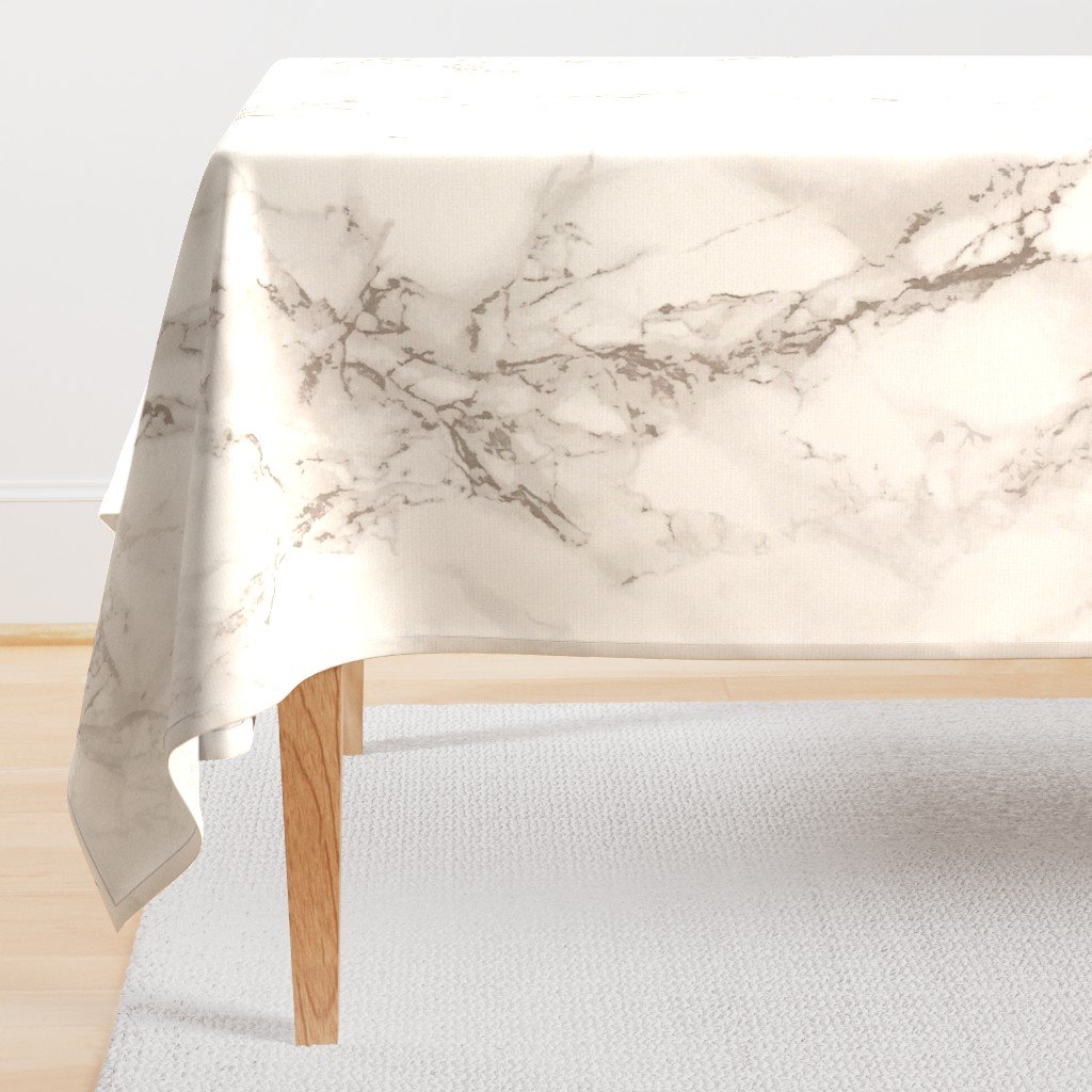 Classic Beige and White Marble Natural Stone Veining Quartz Rectangular Tablecloth Classic Beige and White Marble Natural Stone Veining Quartz Rectangular Tablecloth