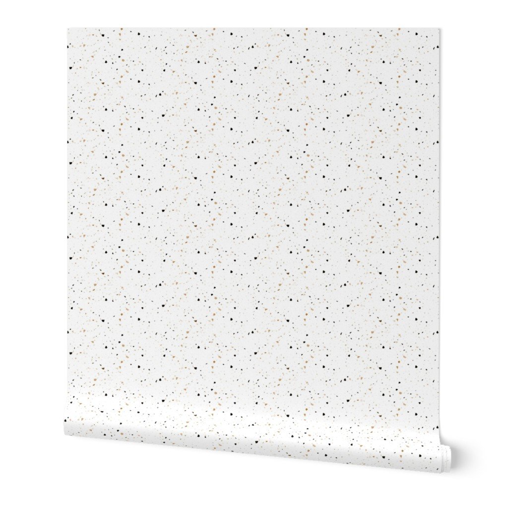 Brown Speckled Terrazzo Seamless Repeat Wallpaper Brown Speckled Terrazzo Seamless Repeat Wallpaper