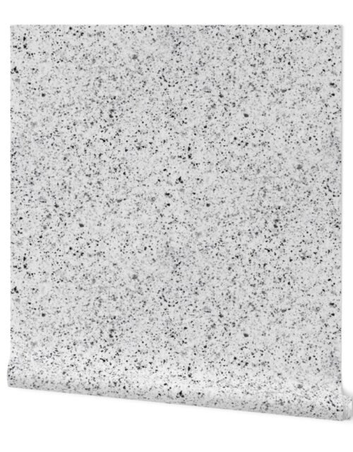 White Speckled Granite Stone Seamless Repeat Wallpaper