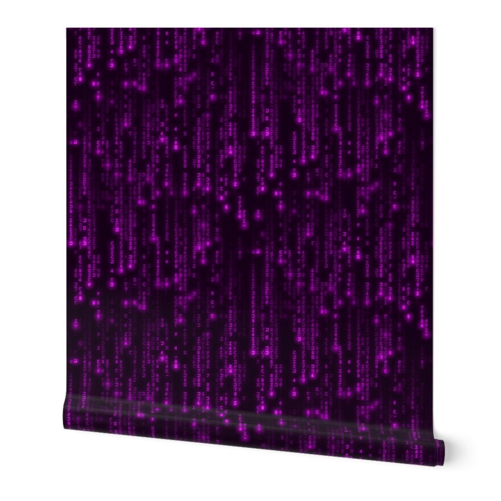Neon Pink Digital Rain Computer Code Wallpaper Neon Pink Digital Rain Computer Code Wallpaper