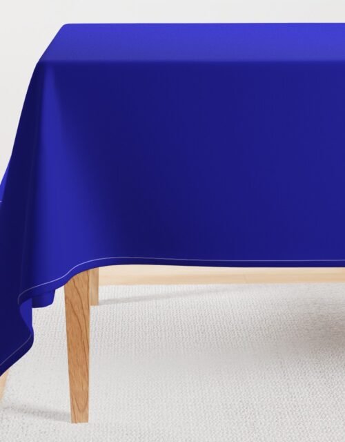 California Blue Official State Solid Color Rectangular Tablecloth
