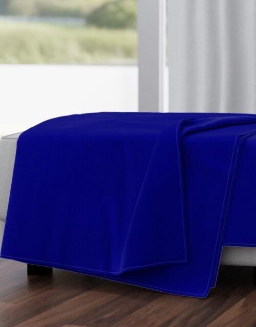 California Blue Official State Solid Color Throw Blanket