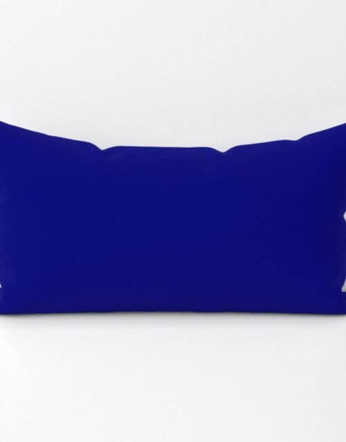 California Blue Official State Solid Color Lumbar Throw Pillow