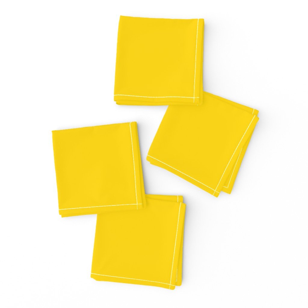 California Yellow Official State Solid Color Cocktail Napkins California Yellow Official State Solid Color Cocktail Napkins