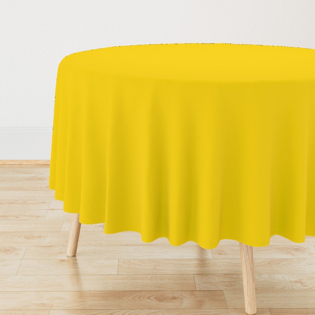 California Yellow Official State Solid Color Round Tablecloth California Yellow Official State Solid Color Round Tablecloth