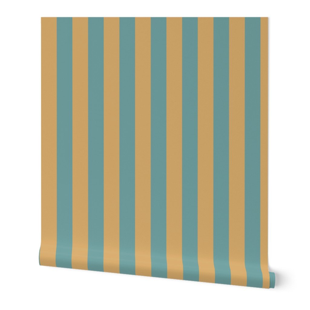 Delaware State Colonial Blue and Buff Vertical Stripes Wallpaper Delaware State Colonial Blue and Buff Vertical Stripes Wallpaper