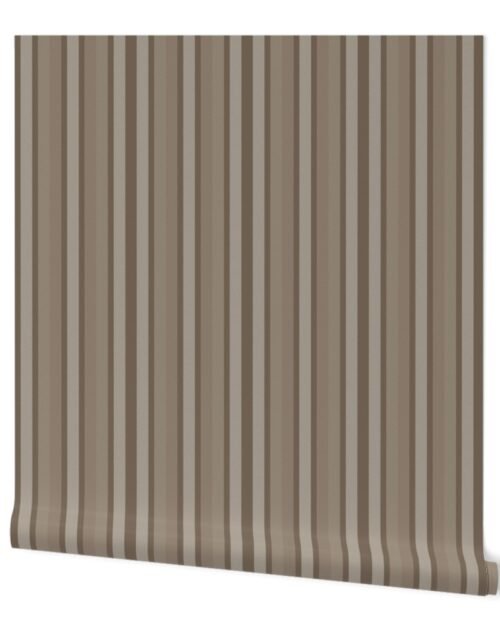 Small Mushroom Shades Modern Interior Design Stripe Wallpaper