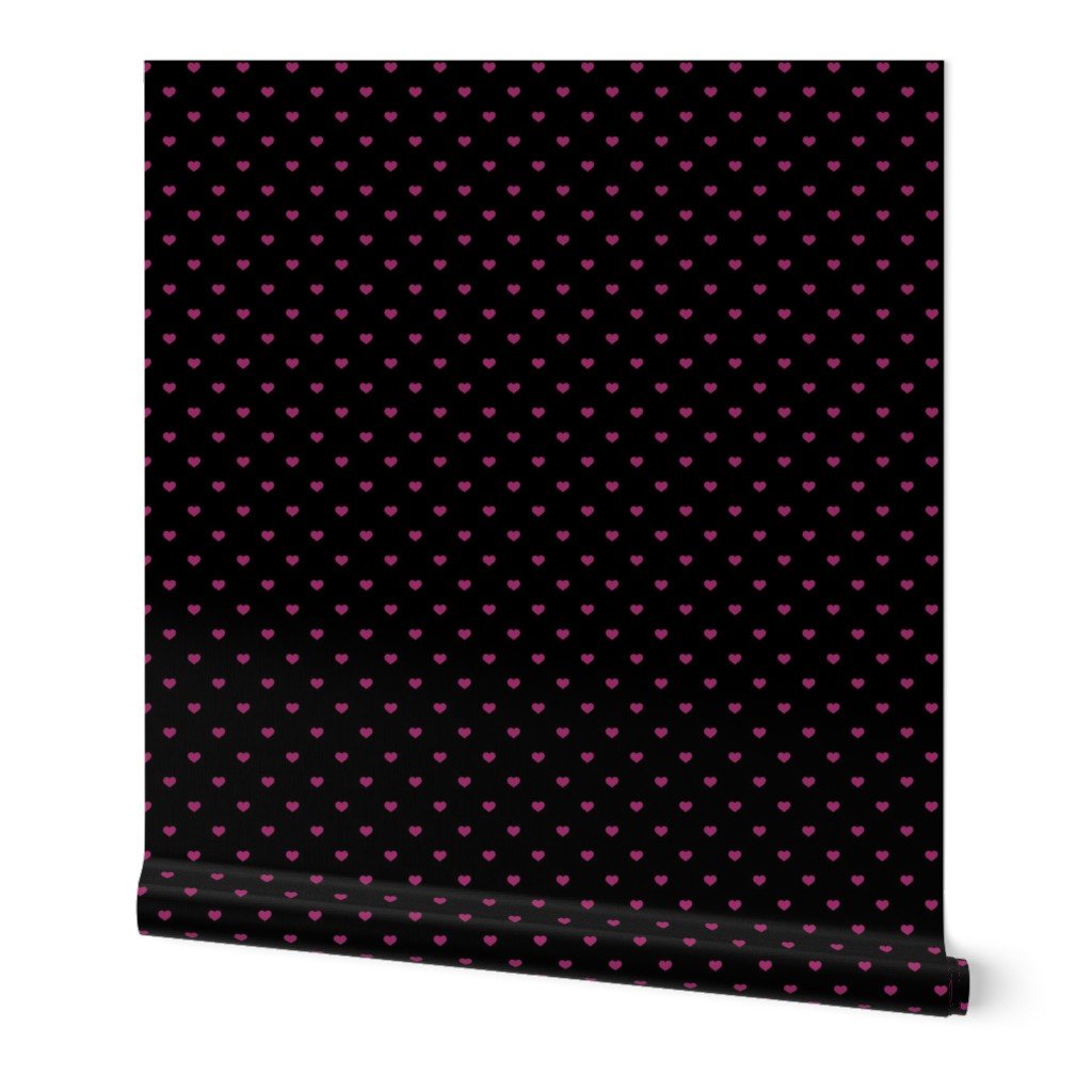 Mini Berry Valentines Polkadot Love Hearts on Black Background Wallpaper Mini Berry Valentines Polkadot Love Hearts on Black Background Wallpaper