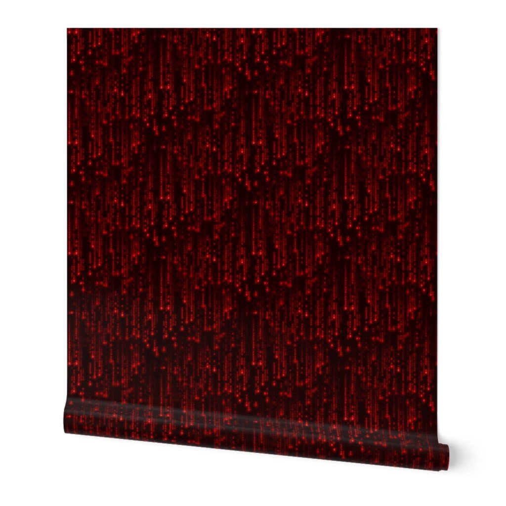 Small Neon Red Digital Rain Computer Code Wallpaper Small Neon Red Digital Rain Computer Code Wallpaper