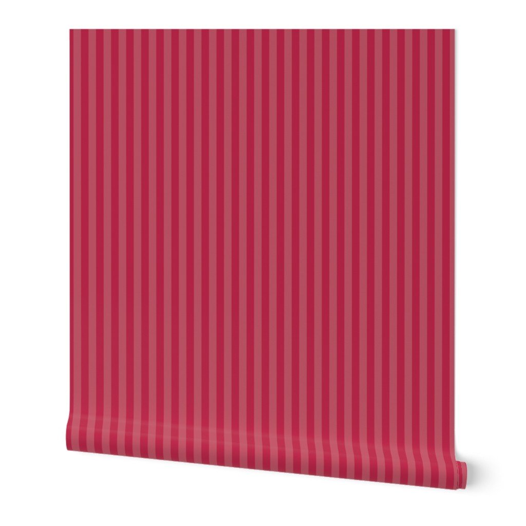 Two-Tone Color of the Year Viva Magenta with Tonal Vertical Pin Stripes Wallpaper Two-Tone Color of the Year Viva Magenta with Tonal Vertical Pin Stripes Wallpaper