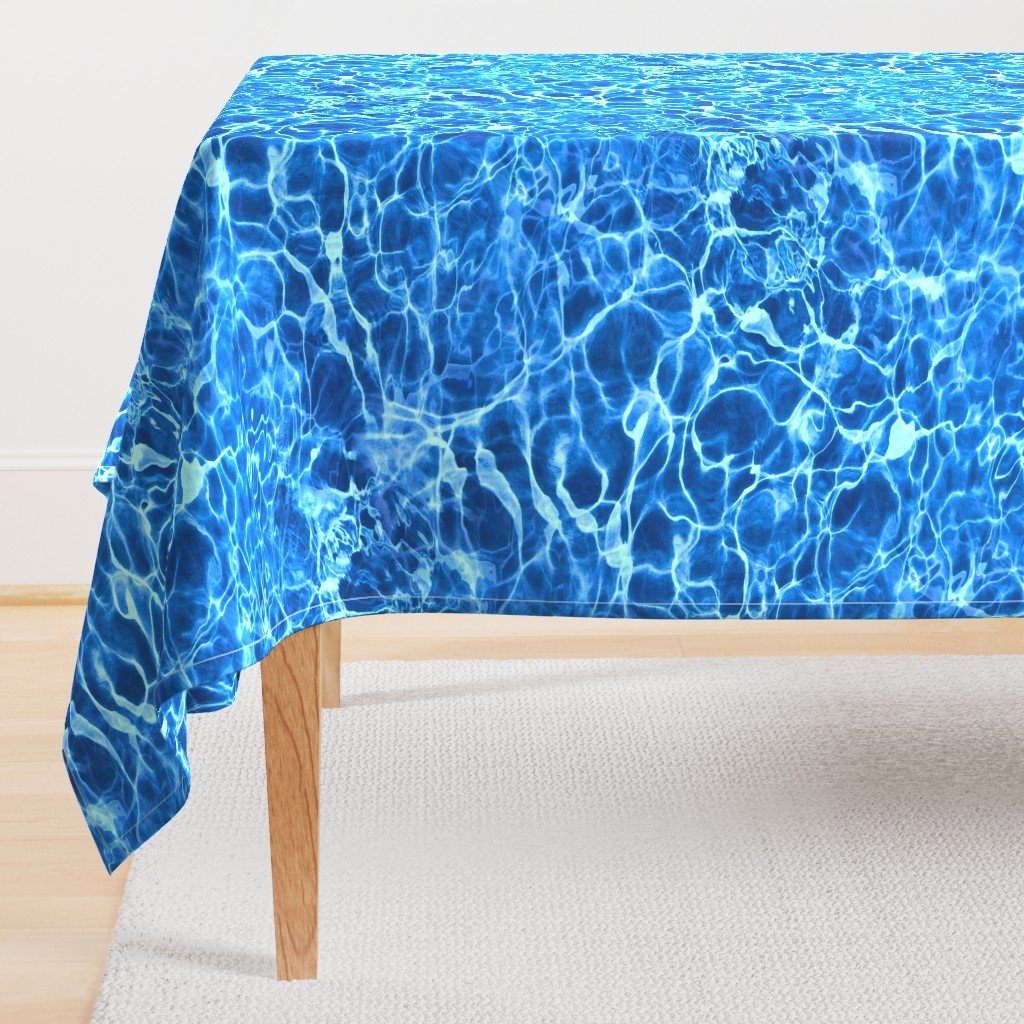 Blue Ripples in Wavy Water Rectangular Tablecloth Blue Ripples in Wavy Water Rectangular Tablecloth
