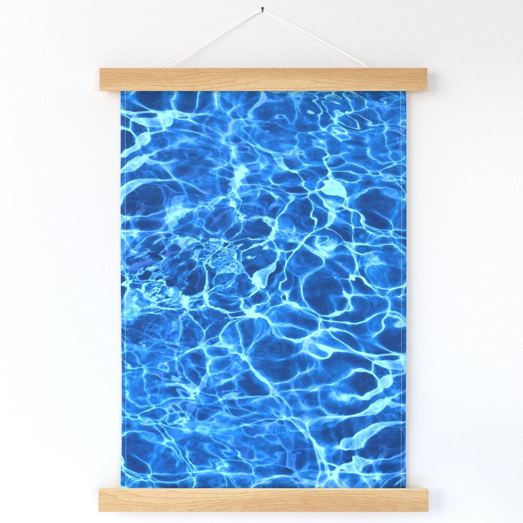 Blue Ripples in Wavy Water Wall Hanging Blue Ripples in Wavy Water Wall Hanging