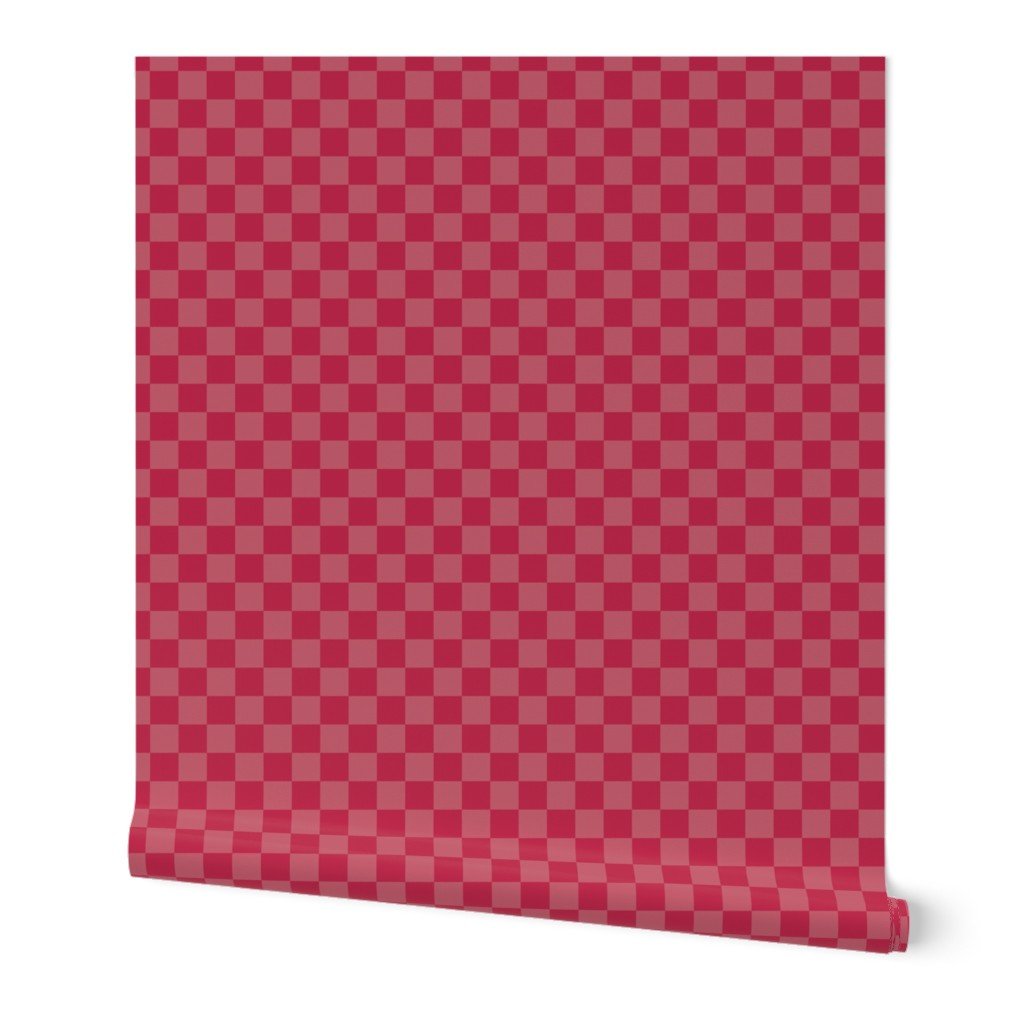 1 inch Faded Magenta and Viva Magenta Check Checkerboard Wallpaper 1 inch Faded Magenta and Viva Magenta Check Checkerboard Wallpaper