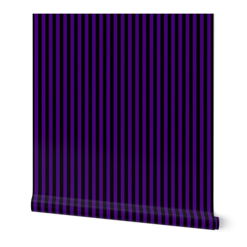 Micro Thin One Sixth Doll Stripes in Indigo and Black Wallpaper Micro Thin One Sixth Doll Stripes in Indigo and Black Wallpaper