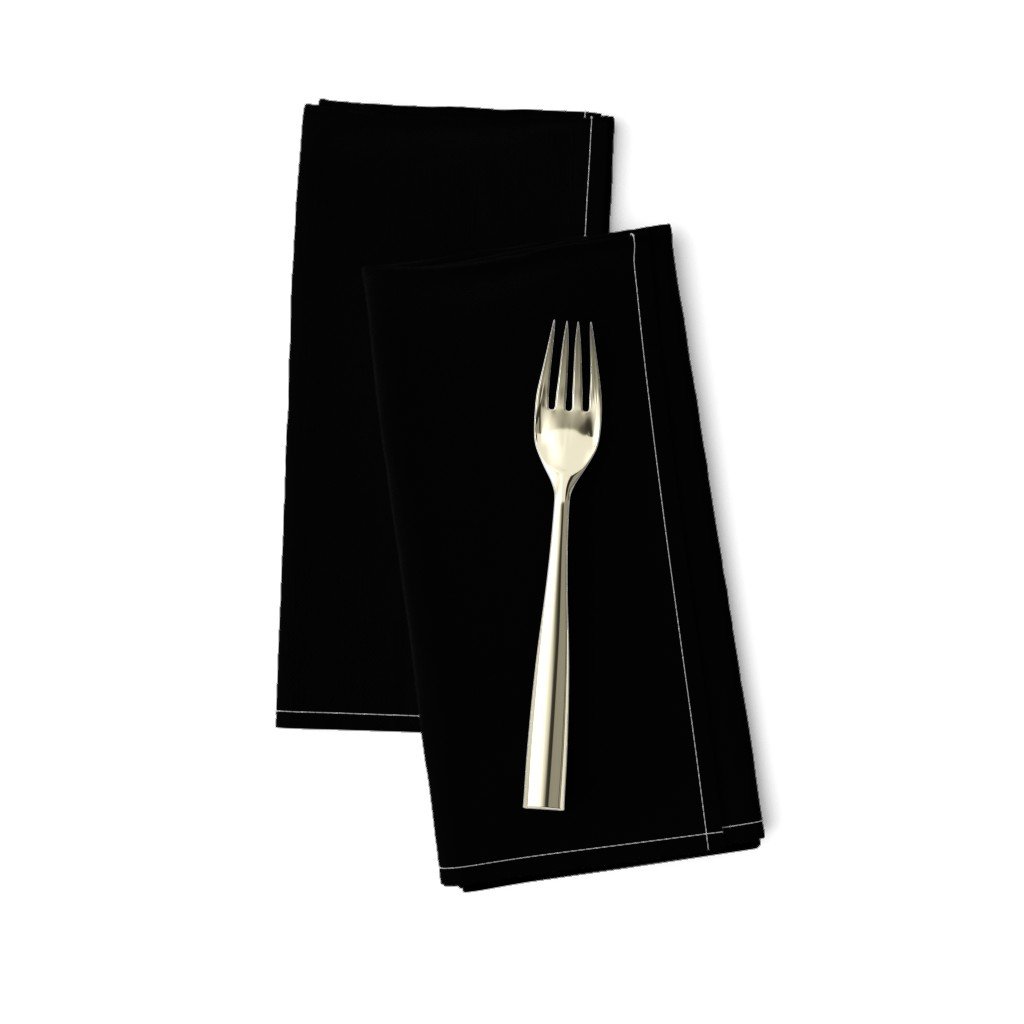 SOLID BLACK #000000 HTML HEX Colors Dinner Napkins SOLID BLACK #000000 HTML HEX Colors Dinner Napkins