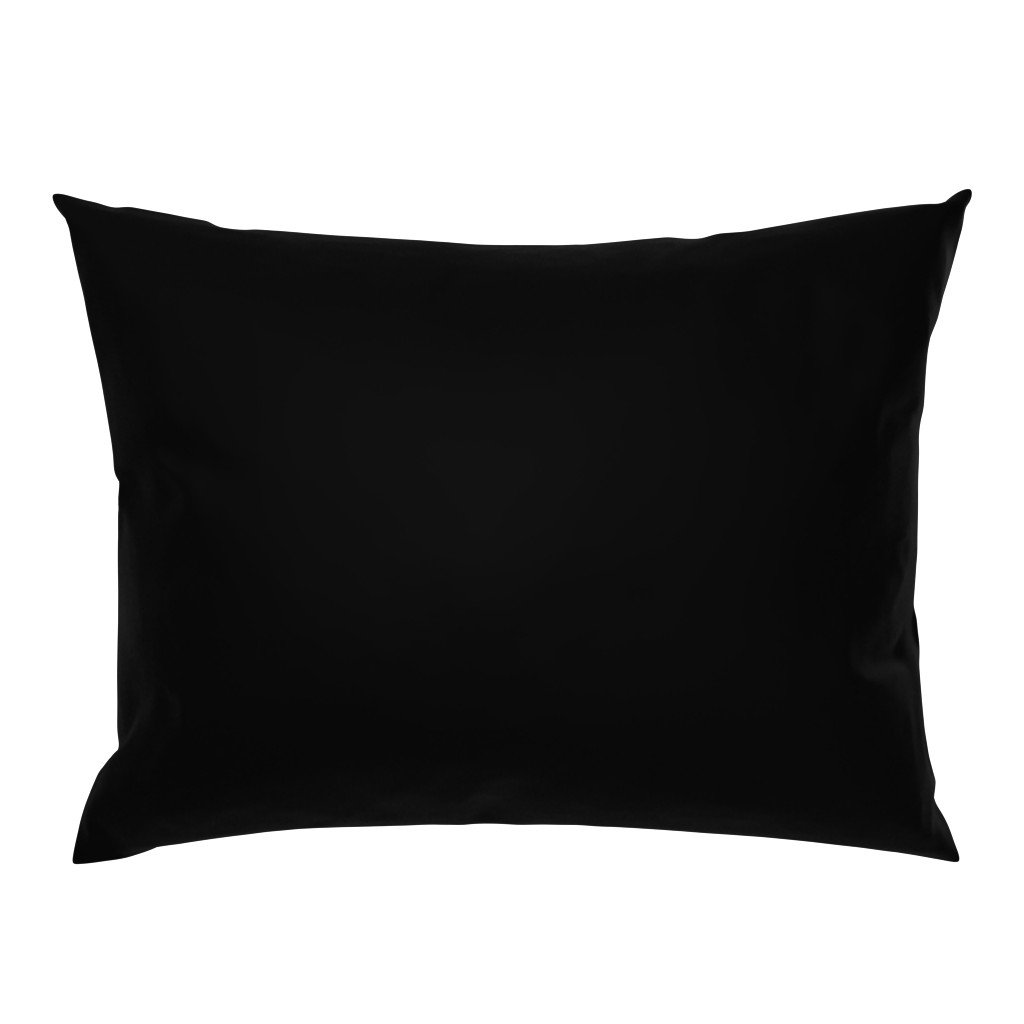 SOLID BLACK #000000 HTML HEX Colors Standard Pillow Sham SOLID BLACK #000000 HTML HEX Colors Standard Pillow Sham