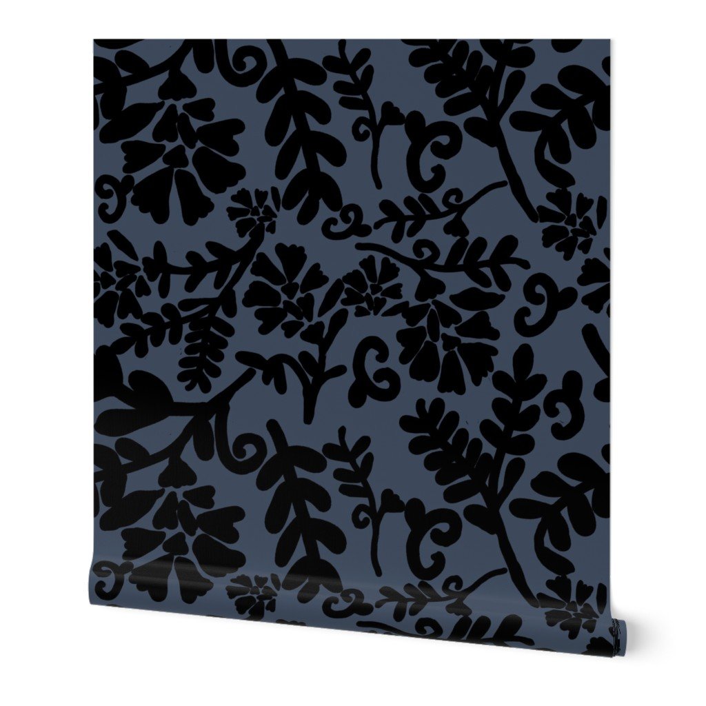 Night on Storm Jumbo Botanical Wallpaper Night on Storm Jumbo Botanical Wallpaper