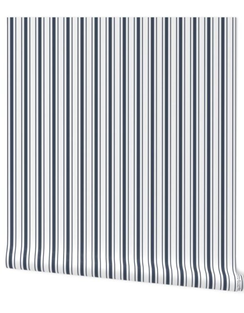 Storm and Cloud Jacobean Ticking Stripe Wallpaper