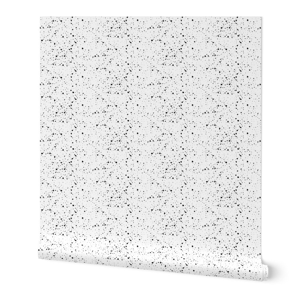 xx Black and White Speckled Terrazzo Seamless Wallpaper xx Black and White Speckled Terrazzo Seamless Wallpaper
