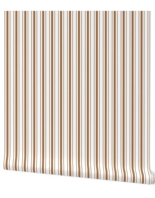 Earth and Cloud Jacobean Ticking Stripe Wallpaper