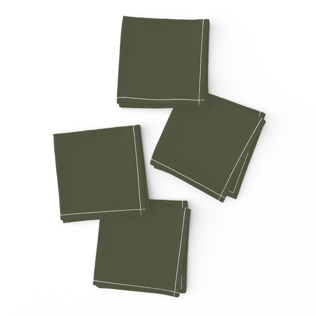 Zelensky Green Military Olive Drab Khaki Green Solid Coordinate Cocktail Napkins Zelensky Green Military Olive Drab Khaki Green Solid Coordinate Cocktail Napkins