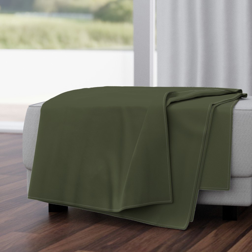 Zelensky Green Military Olive Drab Khaki Green Solid Coordinate Throw Blanket Zelensky Green Military Olive Drab Khaki Green Solid Coordinate Throw Blanket