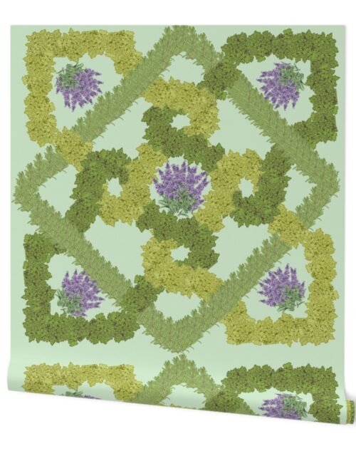 Elizabethan Herbal Knot Garden Wallpaper