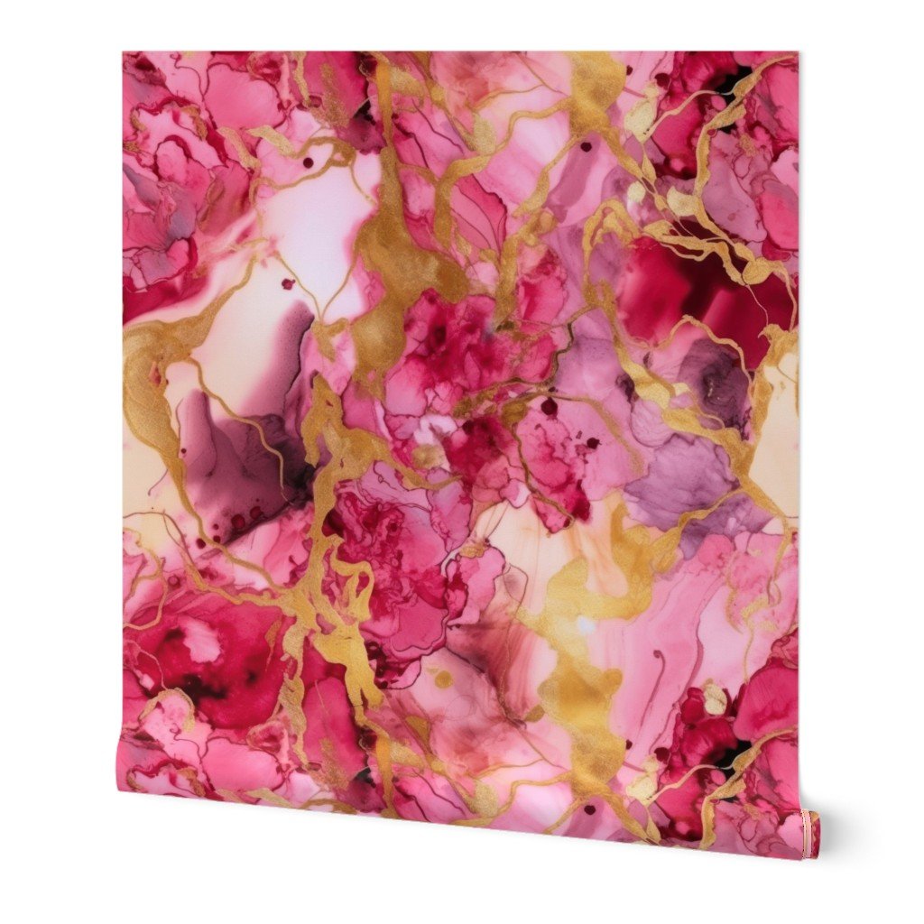 Pink and Gold Alcohol Ink 3 Wallpaper Pink and Gold Alcohol Ink 3 Wallpaper