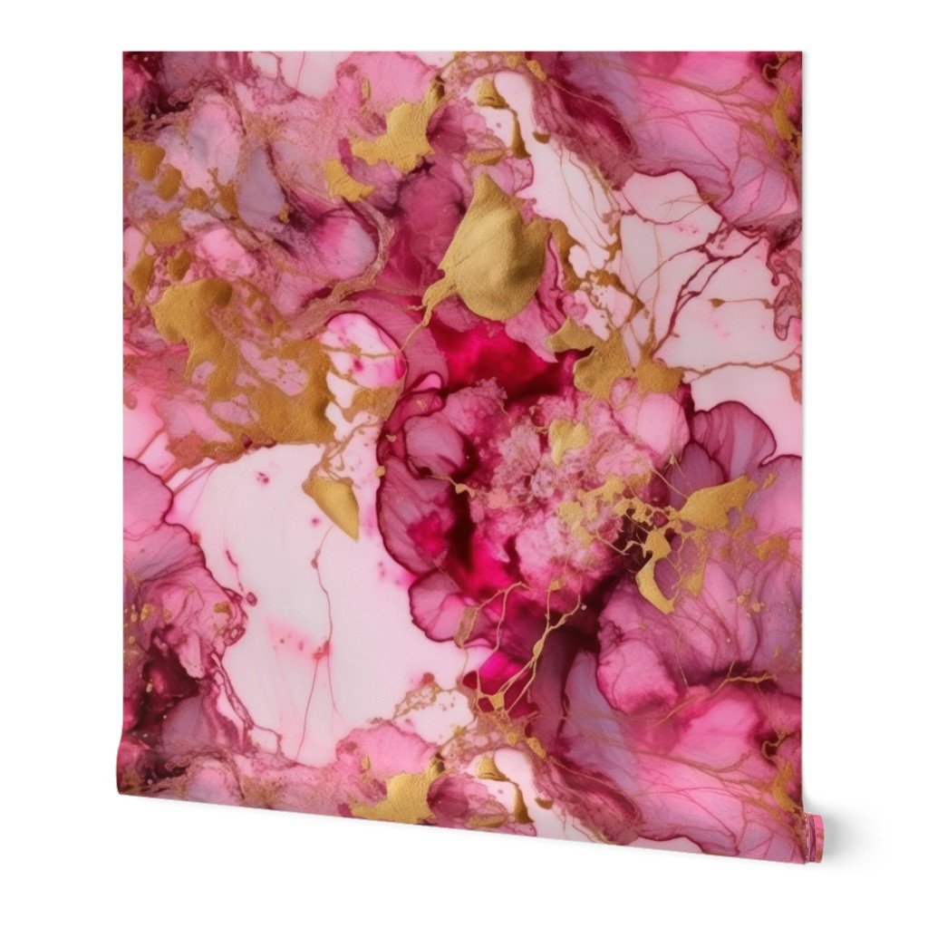 Pink and Gold Alcohol Ink 4 Wallpaper Pink and Gold Alcohol Ink 4 Wallpaper