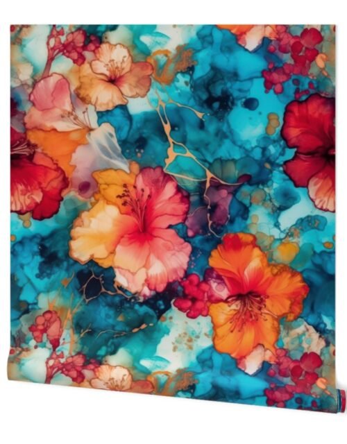 Hawaiian Alcohol Ink Wallpaper