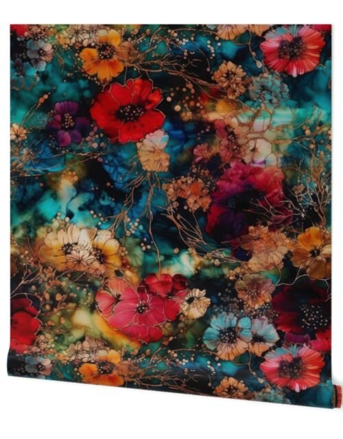 Japanese Alcohol Ink Wallpaper