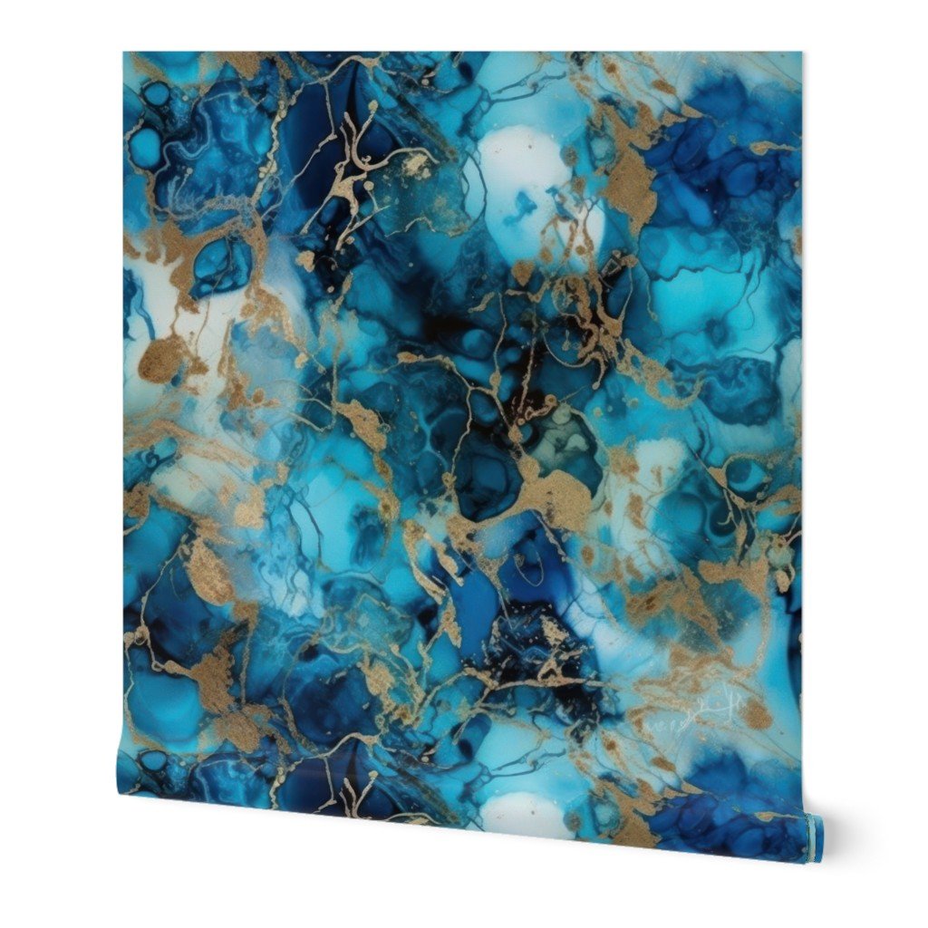 Moonstone and Gold Alcohol Ink 1 Wallpaper Moonstone and Gold Alcohol Ink 1 Wallpaper