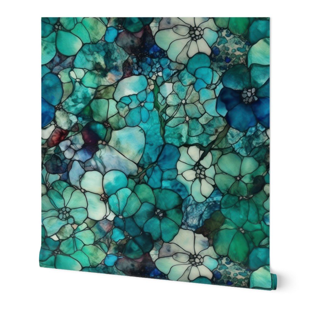 Green and Blue Seaglass 1 Wallpaper Green and Blue Seaglass 1 Wallpaper