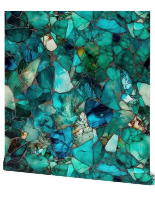 Green and Blue Seaglass 2 Wallpaper