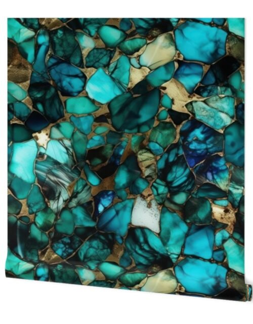 Green and Blue Seaglass 4 Wallpaper