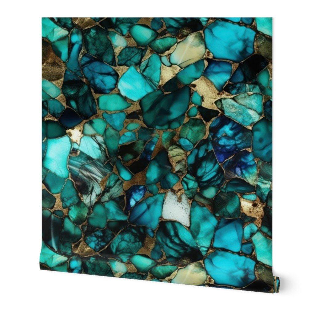 Green and Blue Seaglass 4 Wallpaper Green and Blue Seaglass 4 Wallpaper