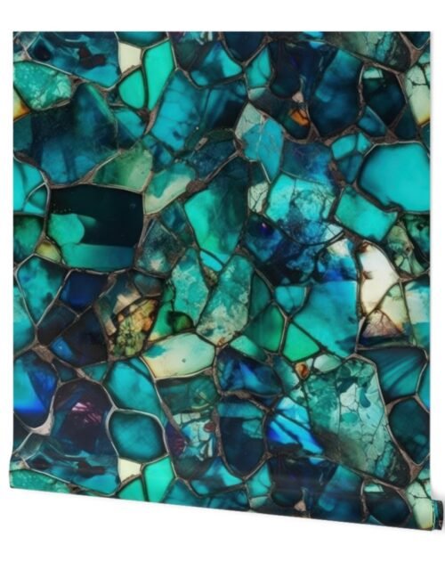 Green and Blue Seaglass 5 Wallpaper