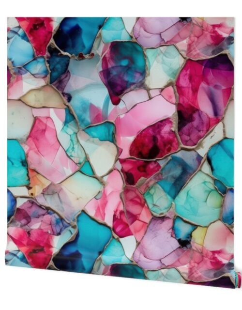 Pink and Blue Seaglass 2 Wallpaper