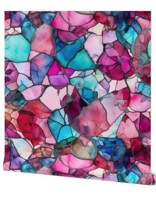 Pink and Blue Seaglass 4 Wallpaper
