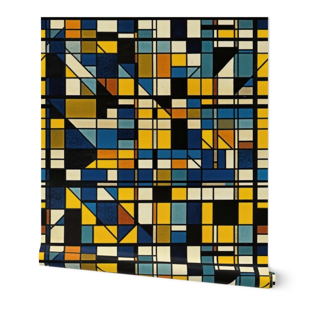 Theo van Doesburg Gouache on Board Pattern Wallpaper Theo van Doesburg Gouache on Board Pattern Wallpaper