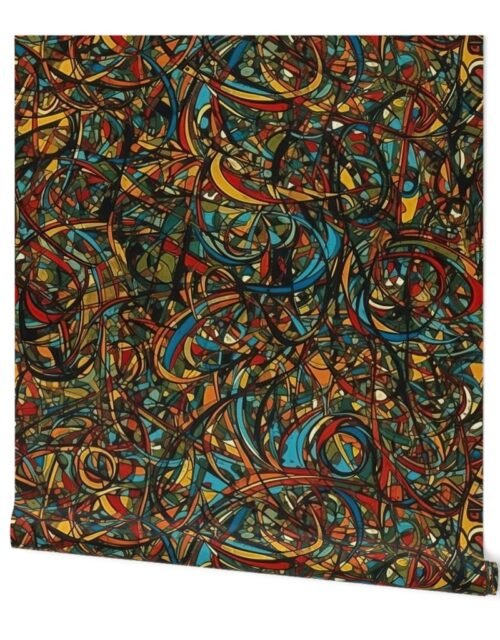 Multi Color Drip Paint Splatter Technique Wallpaper