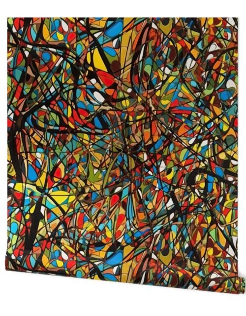 Multi Color Drip Paint Splatter Technique Wallpaper