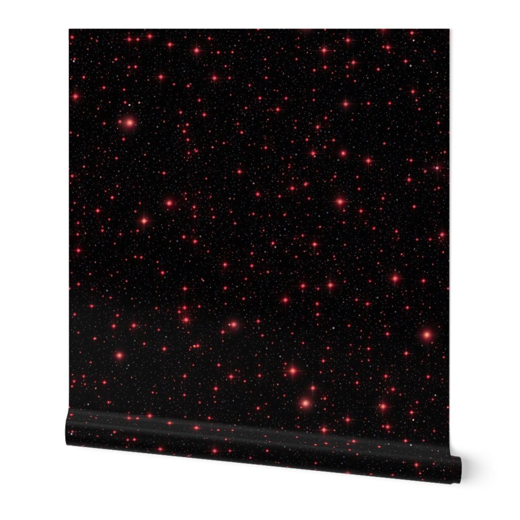 Starry Night of Beautiful Universe with Red Stars Wallpaper Starry Night of Beautiful Universe with Red Stars Wallpaper